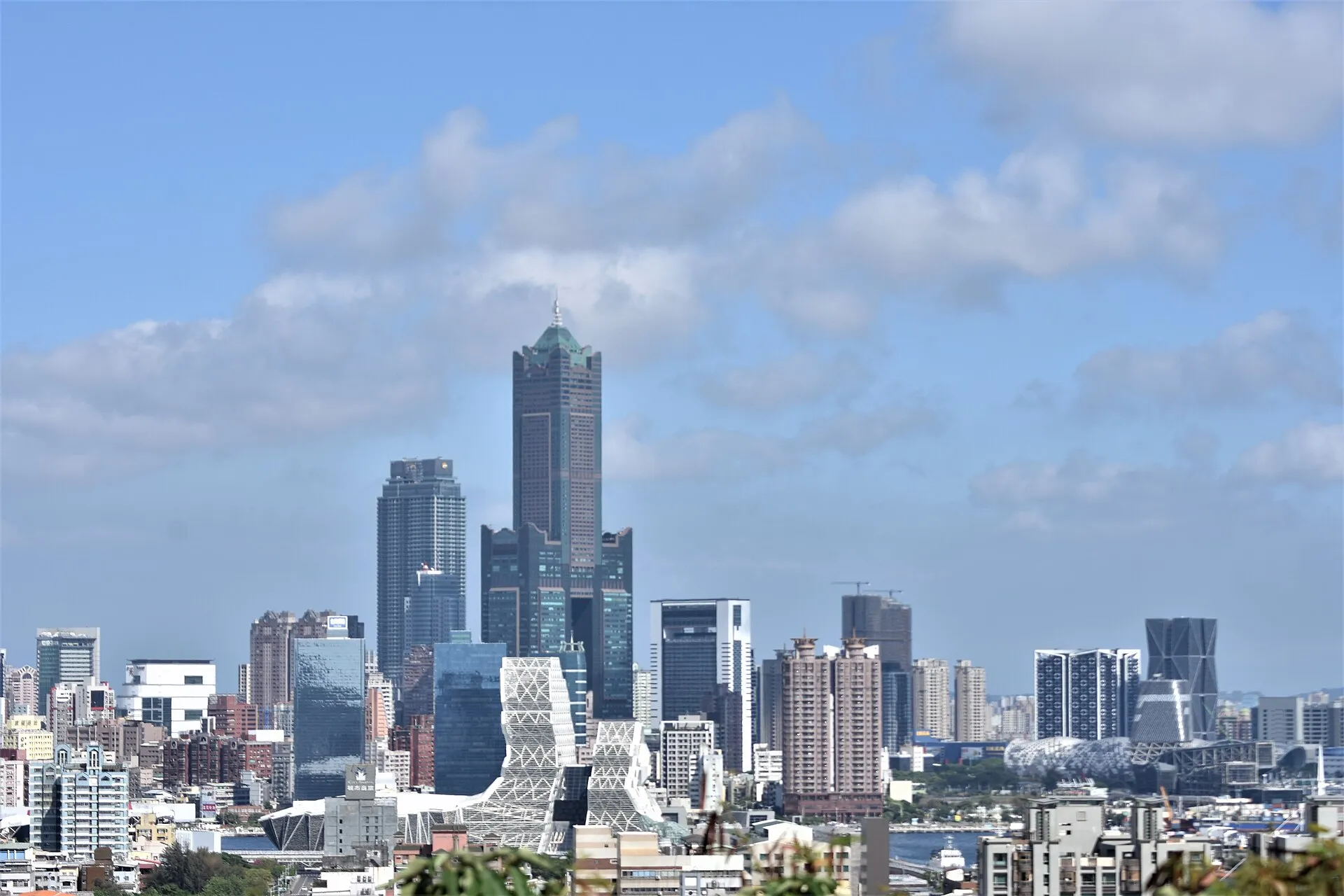 Kaohsiung skyline and waterfront district