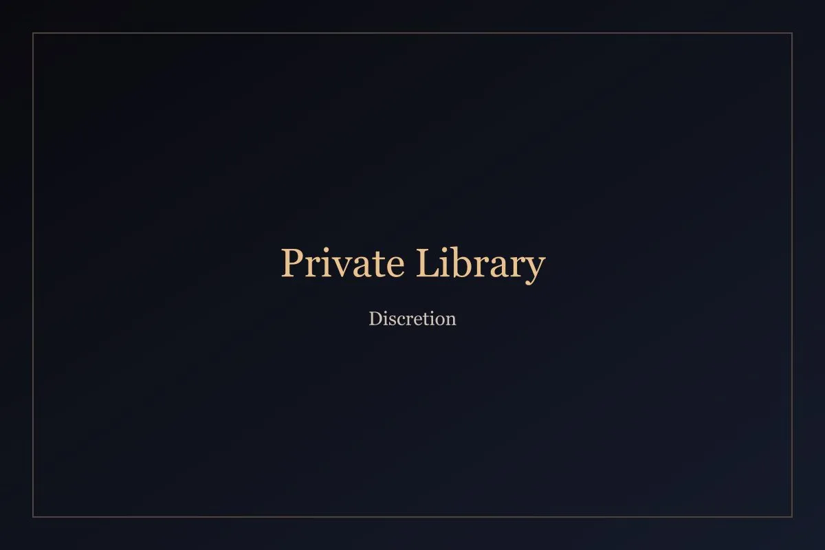 Private library interior